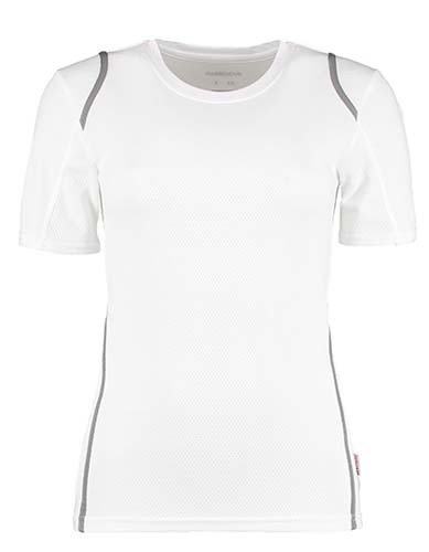 Women`s Regular Fit T-Shirt Short Sleeve_White_Grey