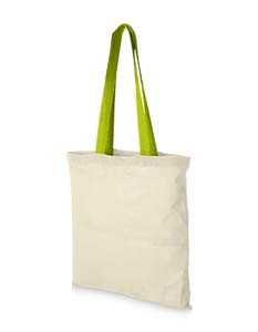 L-NT110N Cotton Bag - Nevada natur/lime green