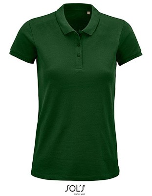 Women Polo Shirt Bottle-Green
