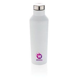Vakuum-Flasche aus Stainless Steel weiß