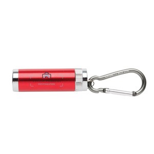 COB Leuchte mit Karabiner rot