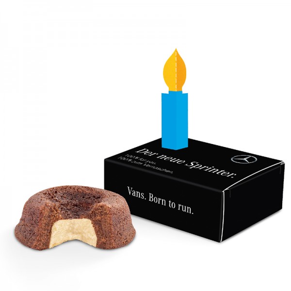 Minikuchen in der Gratulationsbox