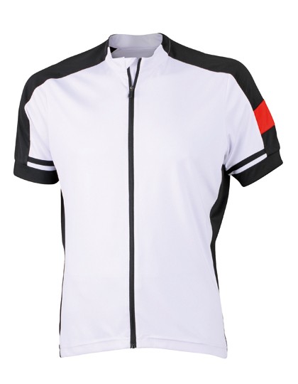 JN454 Men`s Bike-T Full Zip_White