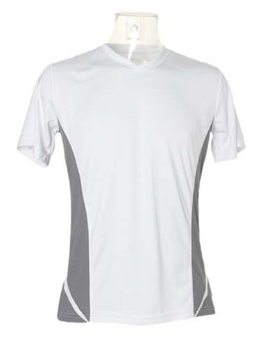 K969 Herren Sport Shirt-Kurzarm-V-Ausschnitt