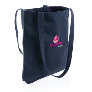 Recycelte Baumwolltasche blau
