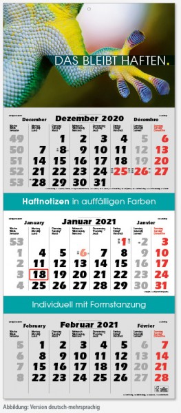EXCLUSIVE | flatbarer 3-Monats-Kalender
