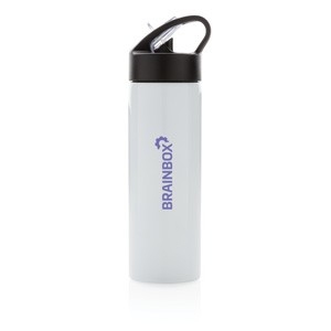 Sport Edelstahlflasche weiß