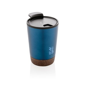 Kork Kaffeebecher blau