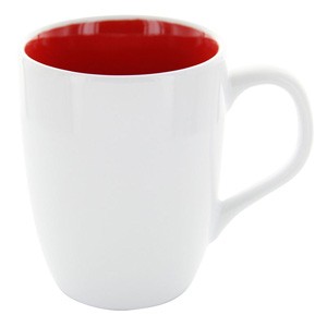 Tasse Frieda weiß-rot