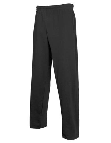 Lightweight Open Hem Jog Pants_Black