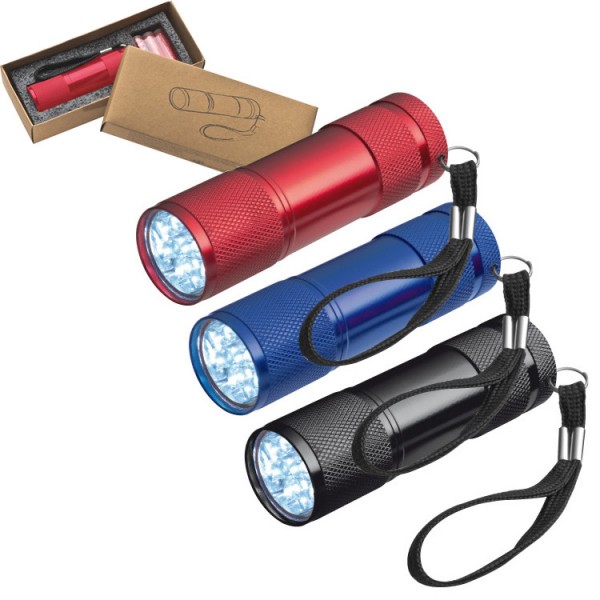 Taschenlampe mit 3 Batterien_Farben