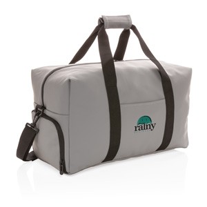 Schicke PU Wochenendtasche grau