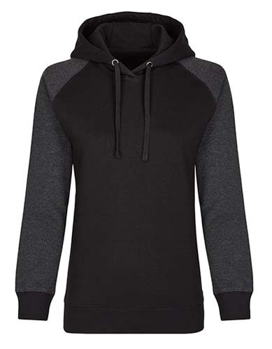 MY621 Ladies´ No Pocket Hoody_Black_Heather-Black