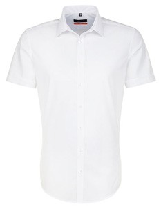 Herrenhemd Slim Fit Kurzarm White