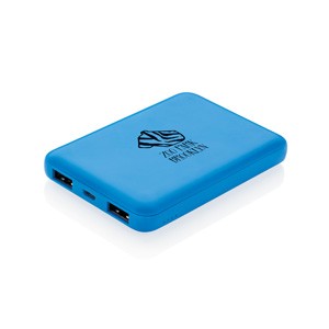 High Density 5.000 mAh Pocket Powerbank blau