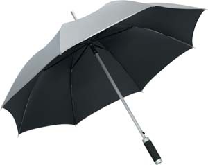 Fa-7869 Alu-Stockschirm Windmatic_silber-schwarz