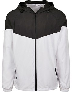 L-BY129 2-Tone Tech Windbreaker mit Kapuze