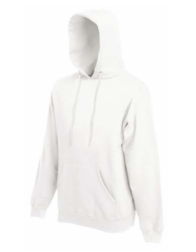 F421 Classic Hooded Sweat_White