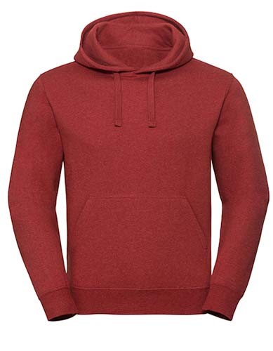 Men`s Authentic Melange Hooded Sweat_Brick-Red