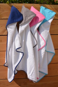 L-AR731 Babyhandtuch 75 x 75 cm mit Kapuze