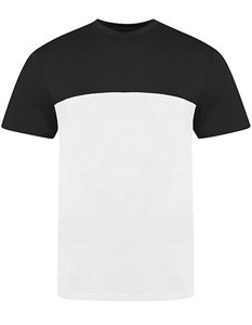 Colour Block T Kurzarm White_Black.