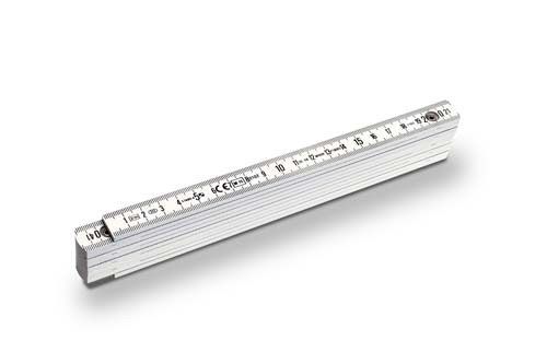 Stabila-1107 Zollstock Kunstoff Serie 1100 weiß 2m
