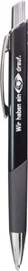 Pen-3339 Kugelschreiber Oland | Aluminium-4-Kant-Schaft | schwarze Grip