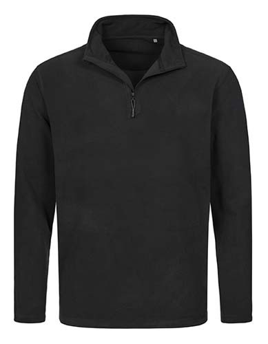 Active Fleece Half Zip_Black Opal