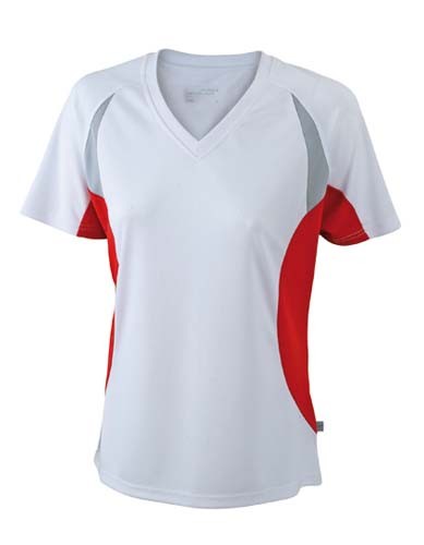 JN390 Ladies` Running-T_Royal-Red