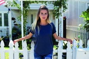 L-NX6760 Ladies` Tri-Blend Dolman-T-Shirt