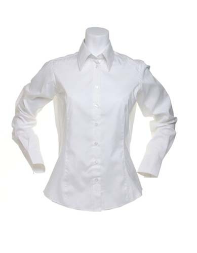 Women`s Tailored Fit Shirt Long Sleeve_White
