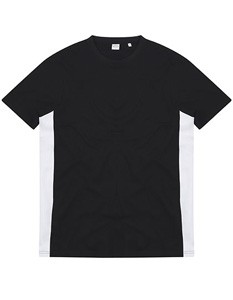 Unisex-Kontrast T-Shirts Black_White