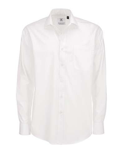 BCSMP61 Poplin Shirt Smart Long Sleeve / Men_White