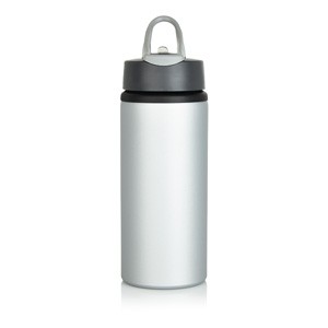 Aluminium Sportflasche weiß 1