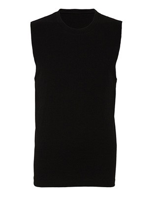 Unisex Jersey Muscle Tank Black