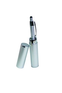 Pen-9620 Box Round Silver | Rundes Metall-Geschenk-Etui