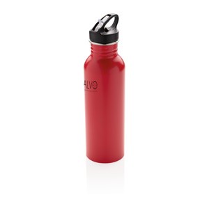 Deluxe Sportflasche aus Edelstahl  rot