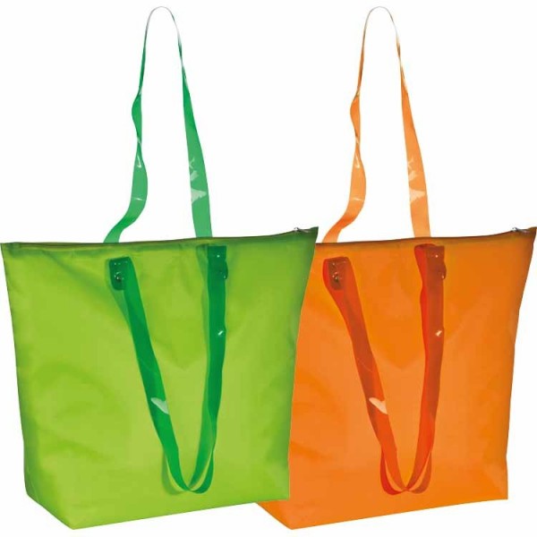 Strandtasche mit transparenten Henkeln_Farebn