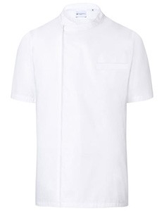 Kurzarm Überwurf-Kochhemd White