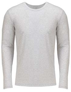 -NX6071 Men`s Long Sleeve Heather-White