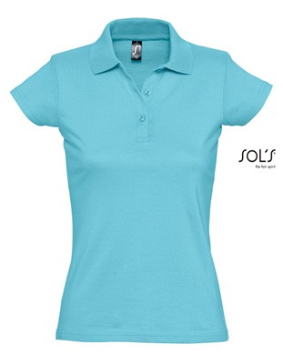 Women`s Jersey Polo Atoll-Blue