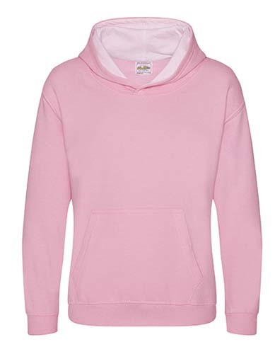 Kids` Varsity Hoodie_Baby-Pink_Arctic-Whit