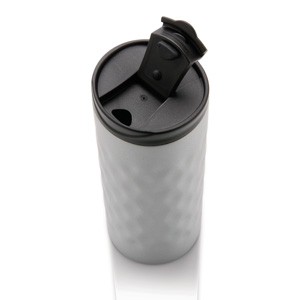 Geometrischer Becher silber