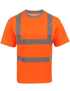 Mischgewebe T-Shirt Signal-Orange