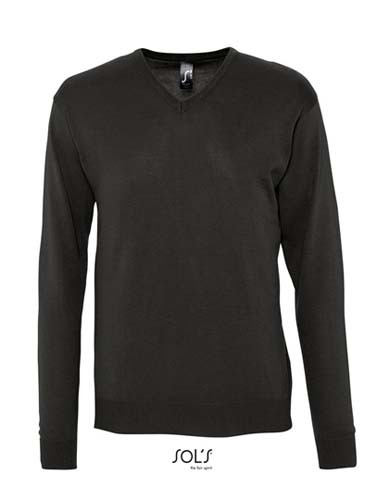 Men`s V Neck Sweater Galaxy_Black
