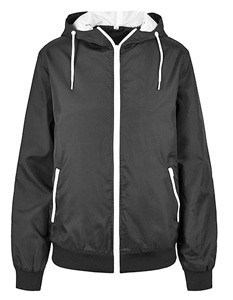 L-BY130 Damen Windbraeker Jacken mit Kapuze