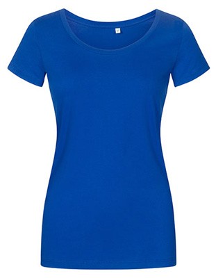 Women´s Deep Scoop T-Shirt Azur-Blue