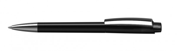 Kugelschreiber Zeno Mmn schwarz transparent