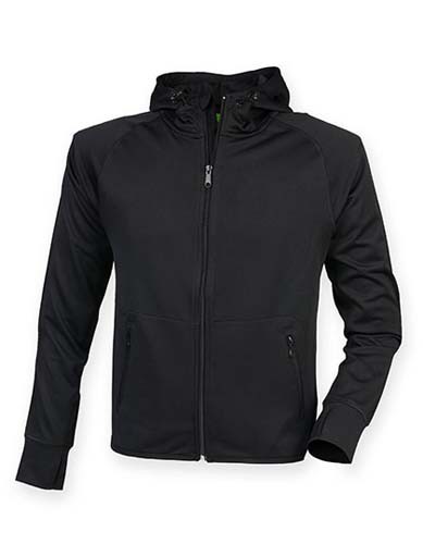 TL551 Ladies` Hoodie with Reflective_Black