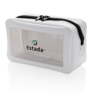 Transparente Kulturtasche weiß